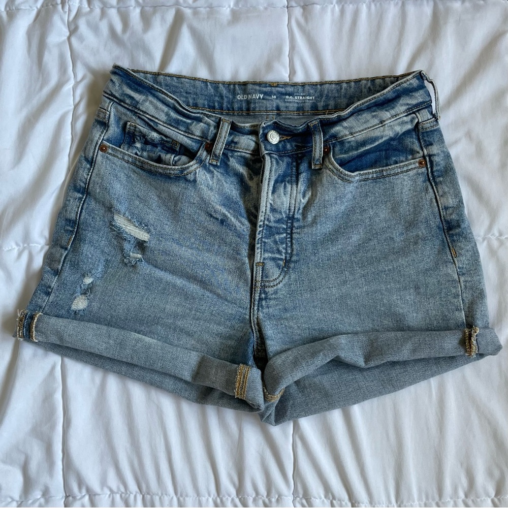 Old Navy high waisted button fly Jean shorts